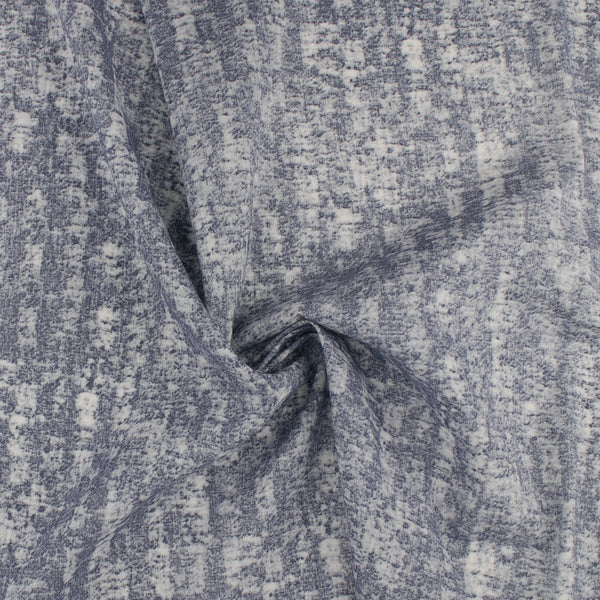 Printed Cotton Linen - AMALIA - Navy
