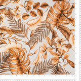 Digital Printed Linen Look - SALMA - Curry