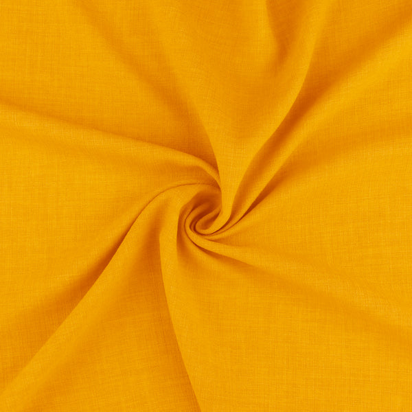 Solid Linen Look - CAROL - 004 - Yellow