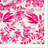Printed Rayon & Linen - TOBAGO - 010 - Pink