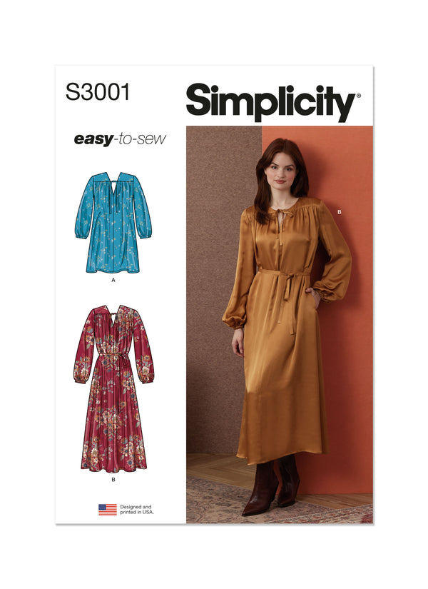 Simplicity S3001 - MISSES' DRESSES