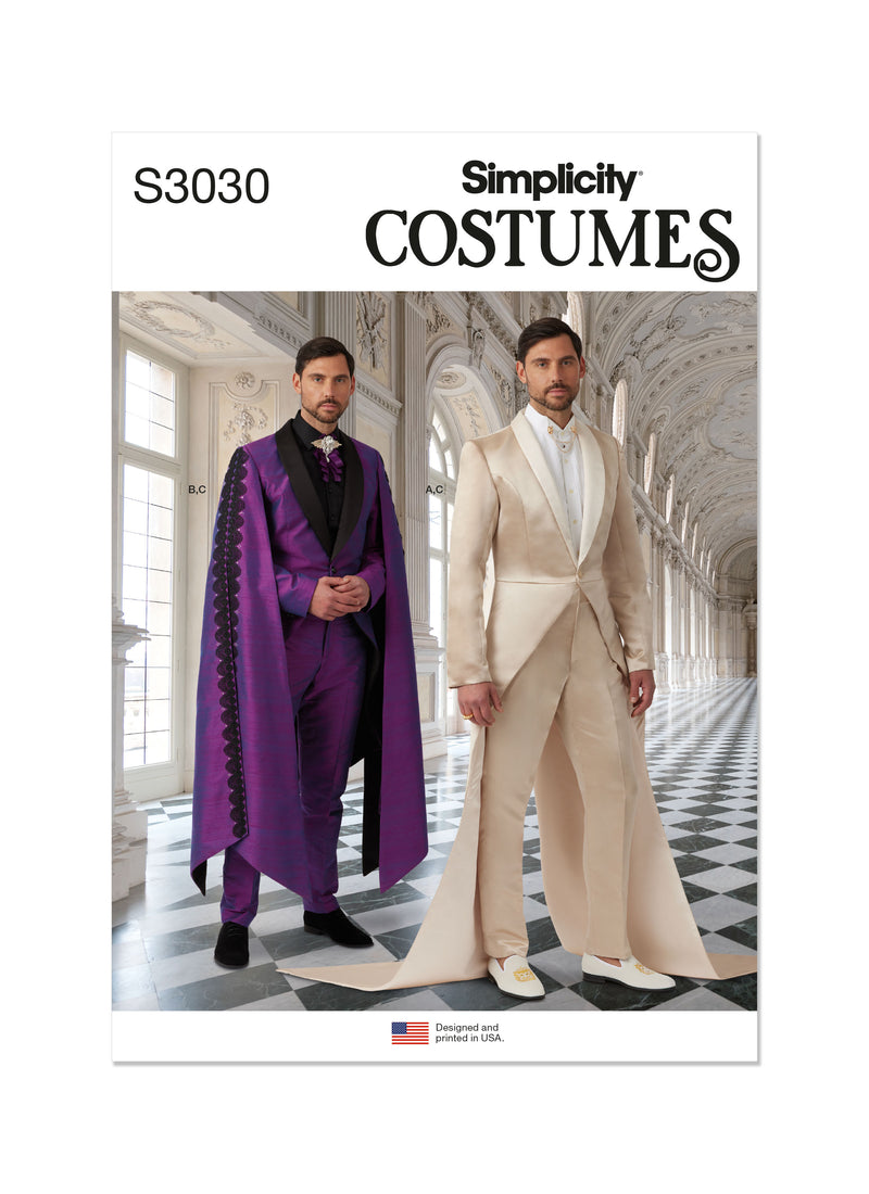 Simplicity S3030 - MEN'S COSTUME SUITS