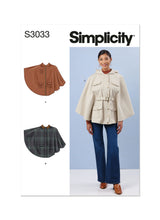 Simplicity S3033 -  MISSES' CAPES