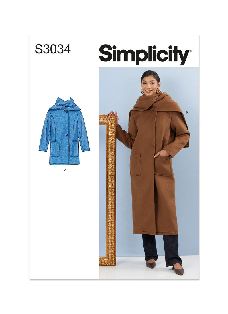 Simplicity R10034 Simplicity S3034 - MISSES' COATS – Fabricville
