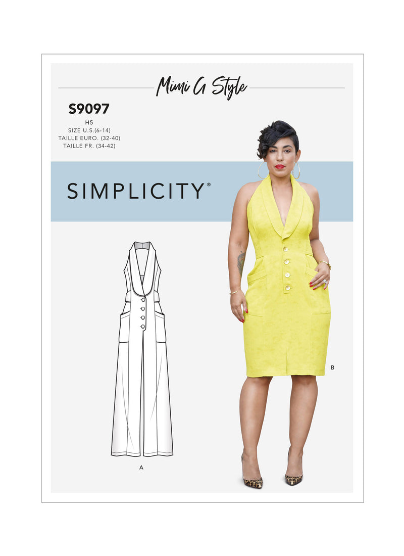 Simplicity S9097 Misses' Dress & Jumpsuit By Mimi G Style