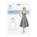 Simplicity S9105 Robe Rétro avec Col Détachable pour Dames