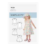 Simplicity S9126 Toddlers' Dresses