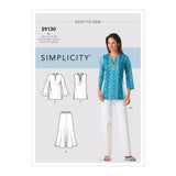 Simplicity S9130 Misses' & Women's Tops & Bottoms