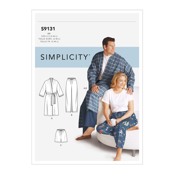 Simplicity S9131 Pyjamas Unisexes