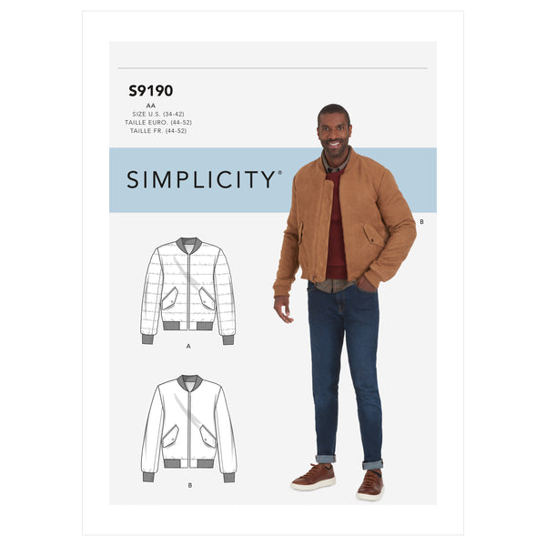 Simplicity S9190 Veste pour Hommes