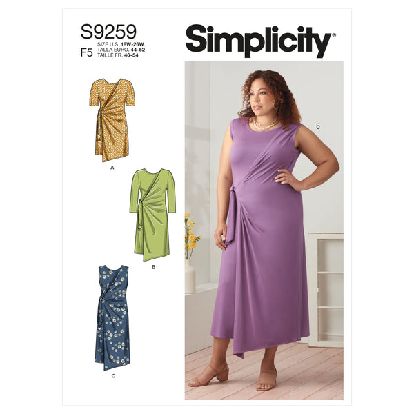 Simplicity S9259 Robes et Tunique Tricotées pour Femmes