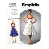 Simplicity S9284 Robes avec Encolure en Cur pour Dames