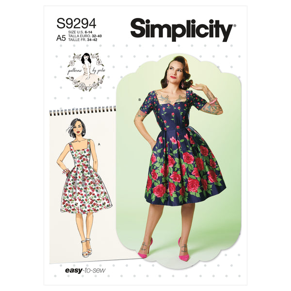Simplicity S9294 Misses' Dress