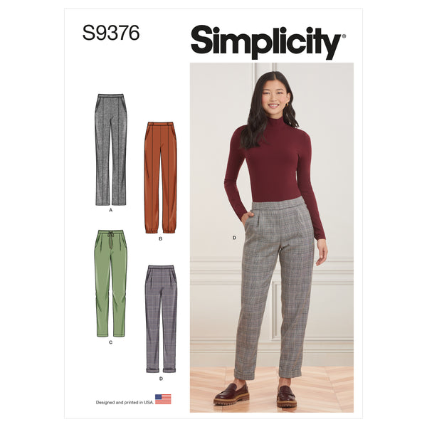 Simplicity S9376 Misses' Pull-on Trousers