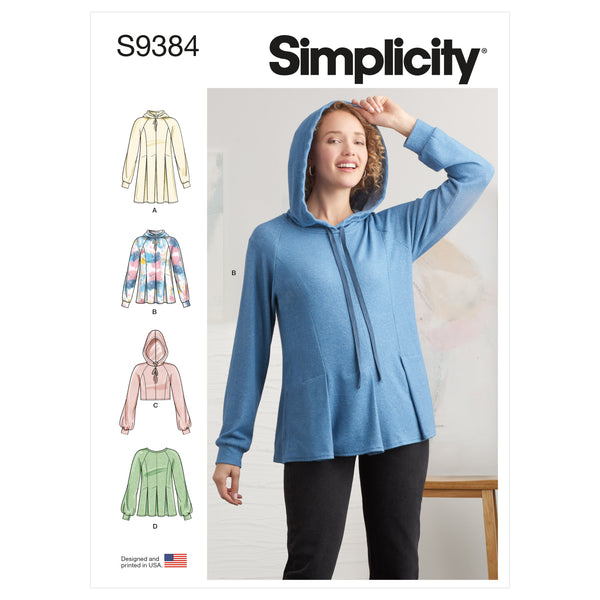 Simplicity S9384 Misses' Sweatshirts