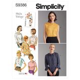 Simplicity S9386 Misses' Set of Blouses