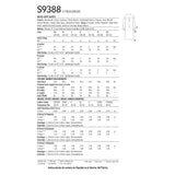 Simplicity S9388 Vestes Chemises Unisexes (XXS-XS-S-M-L-XL-XXL)