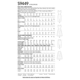 Simplicity S9449 Robe, Barboteuse et Jupes pour Dames