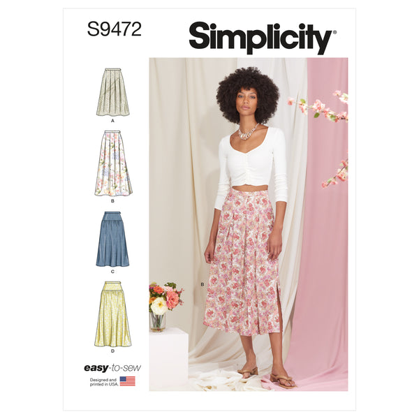 Simplicity S9472 Misses' Skirts