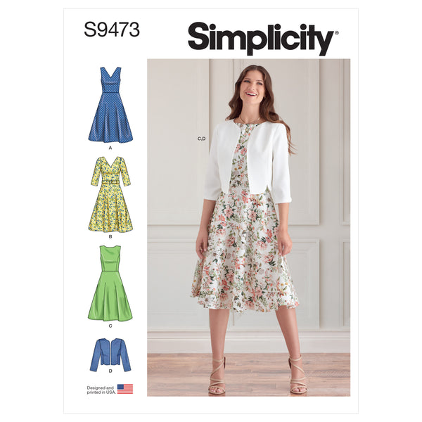 Simplicity S9473 Misses' Dresses and Jacket