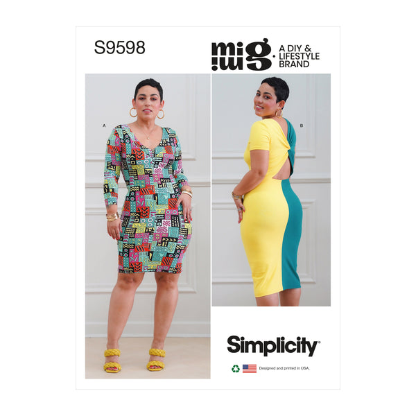 Simplicity S9598 Misses' Knit Dresses