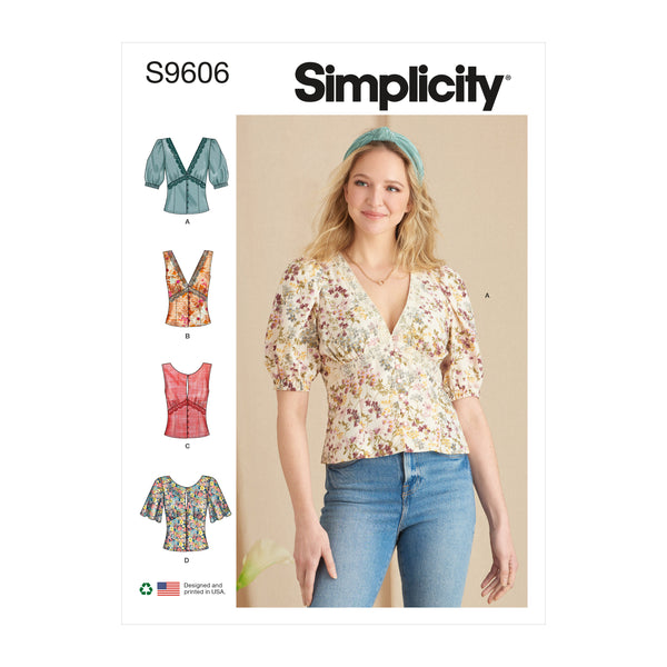 Simplicity S9606 Misses' Blouse