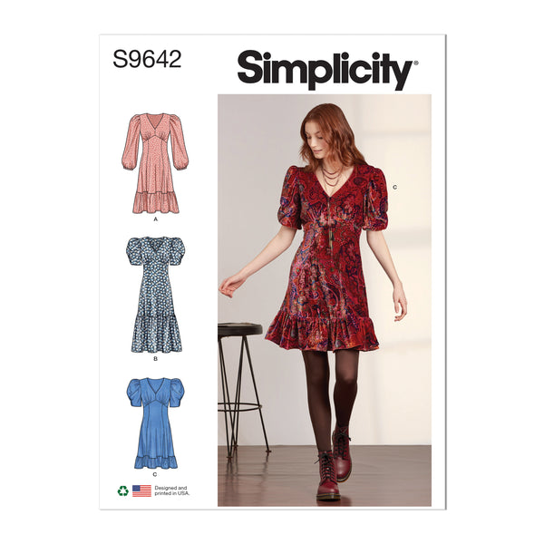 Simplicity S9642 Misses' Dress