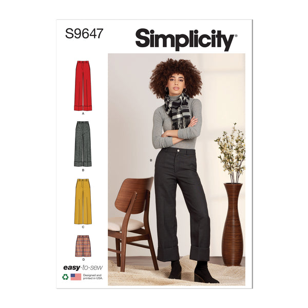 Simplicity S9647 Pantalons et Shorts pour Dames