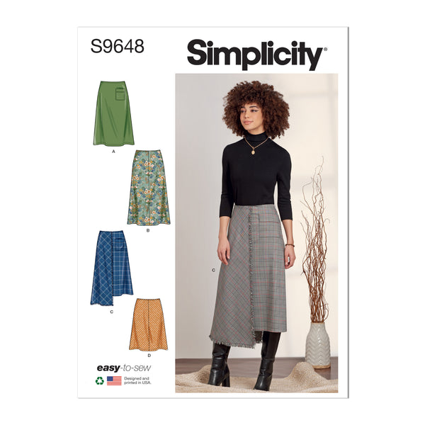 Simplicity S9648 Misses' Skirts