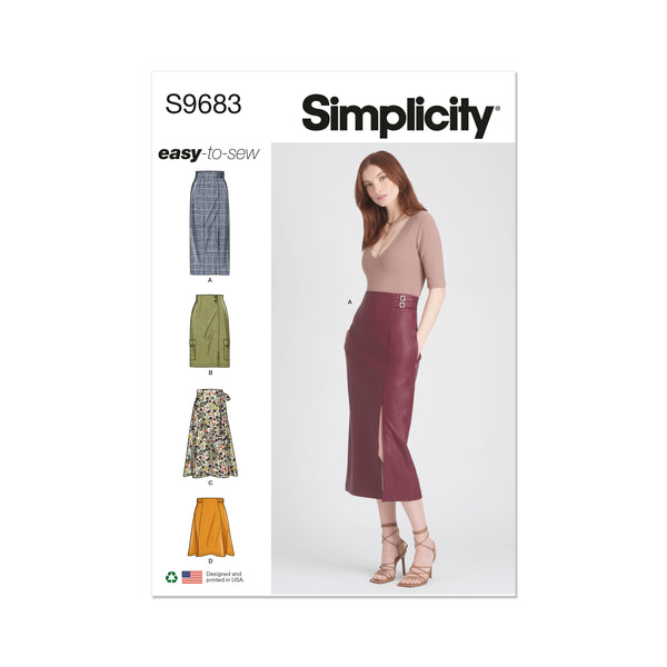 Simplicity S9683 Misses' Skirts