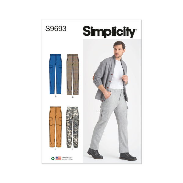 Simplicity S9693 Pantalons Cargo pour Hommes
