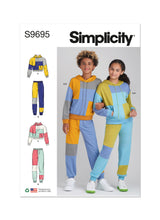 Simplicity S9695 Girls' and Boys' Hoodie and Jogger Set (8-10-12-14-16)
