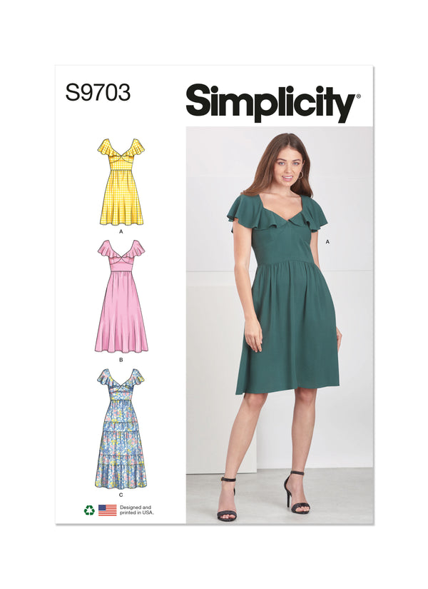 Simplicity S9703 Misses' Dresses