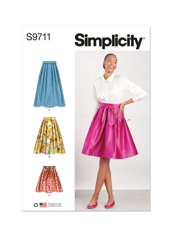 Simplicity S9711 Misses' Skirts