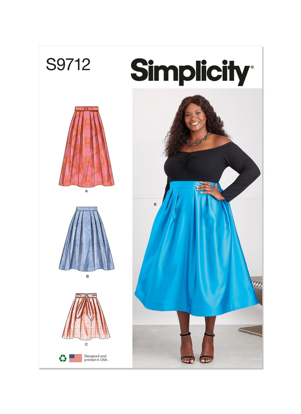 Simplicity S9712 Women's Skirts