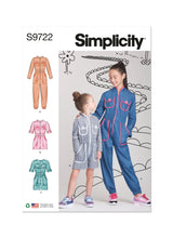 Simplicity S9722 Combinaison, Barboteuse et Robe pour Enfants et Filles