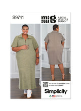 Simplicity S9741 Women's Knit Dress in Two Lengths