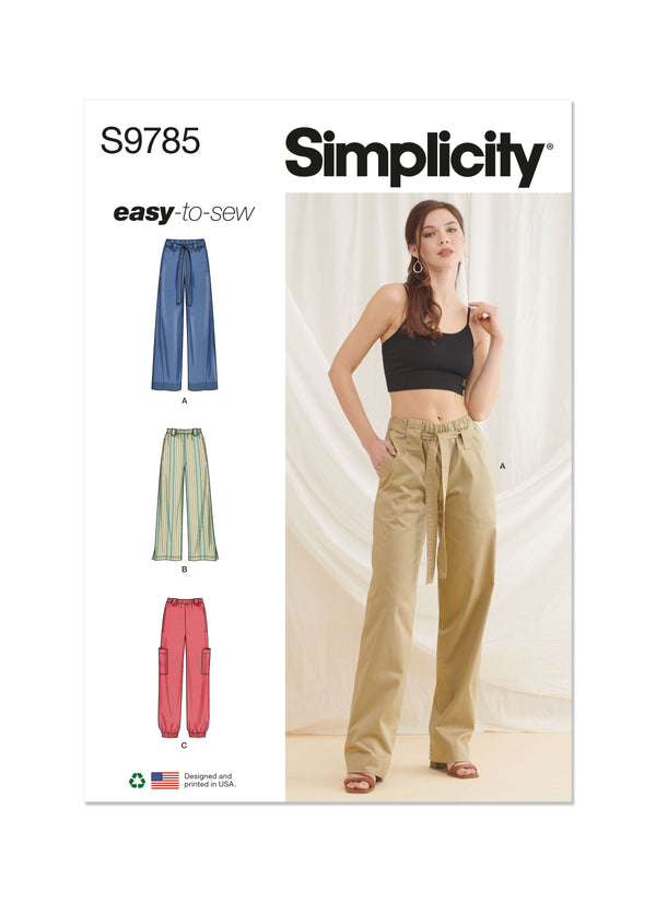 Simplicity S9785 Misses' Pants