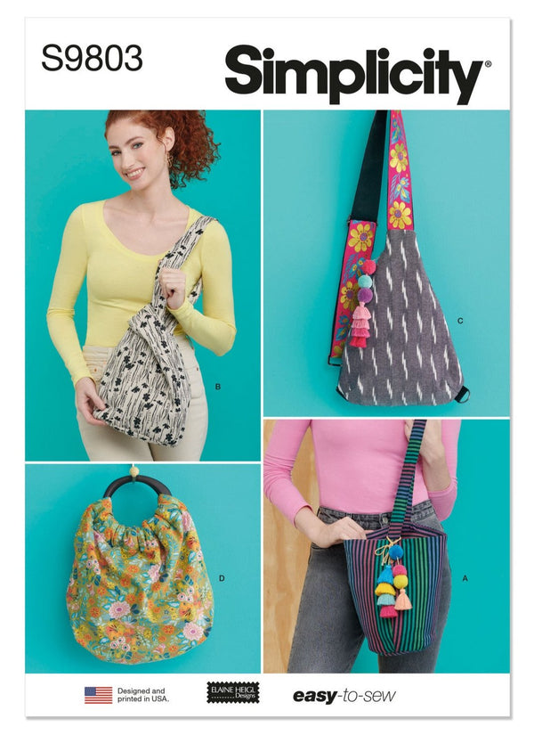 SIMPLICITY - S9803 Bags in Four Styles by Elaine Heigl Designs