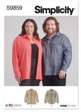 SIMPLICITY - S9859 Plus Size Unisex Shirts