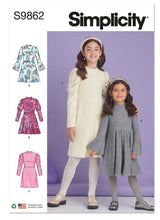 SIMPLICITY - S9862 Children's and Girls' Knit Dresses