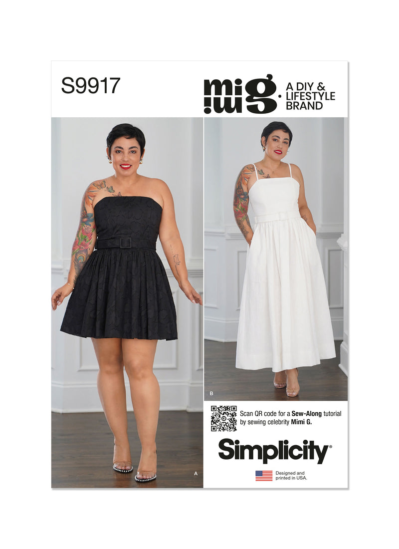 Simplicity - S9917 Misses' Dresses and Belt by Mimi G Style