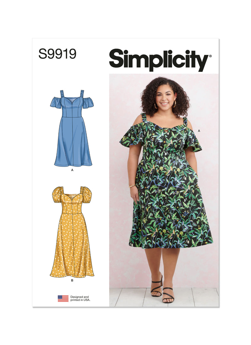 Simplicity - S9919 WOMEN'S Dress with Sleeve and Length Variations