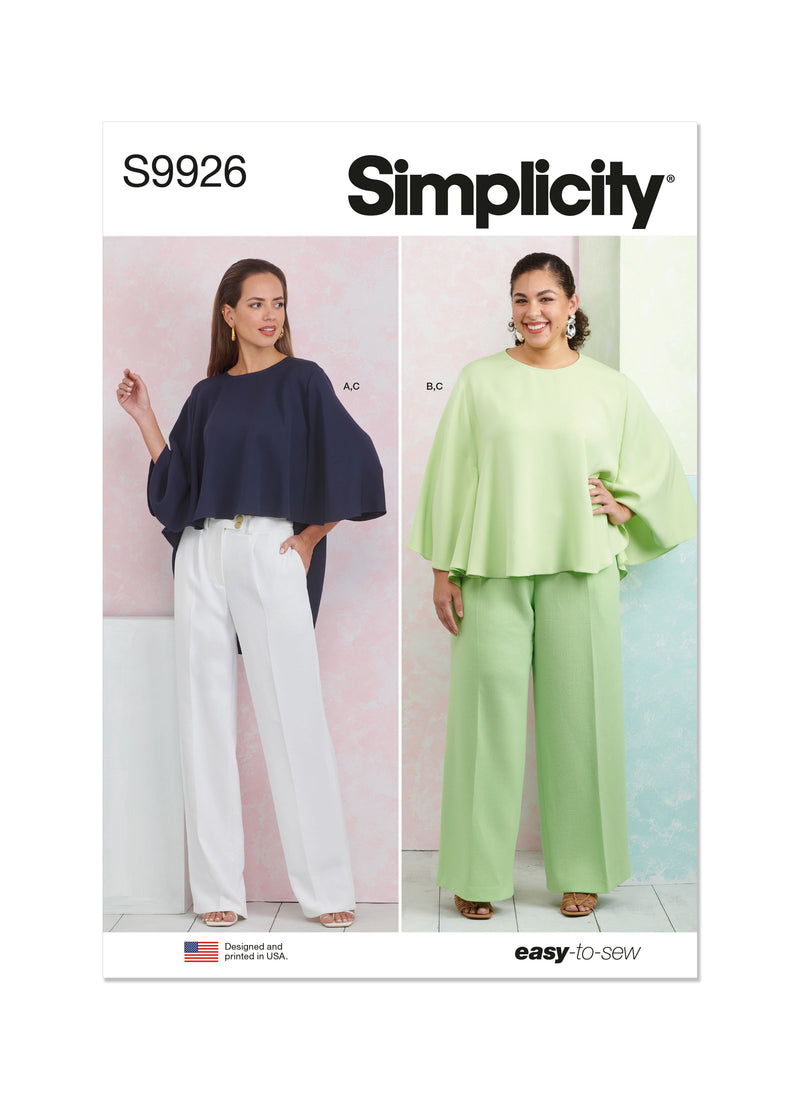 Simplicity - S9926 Misses' and Women's Tops and Pants