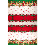 Printed Christmas Tabling Fabric - 002 - White