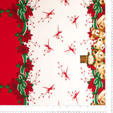 Printed Christmas Tabling Fabric - 002 - White