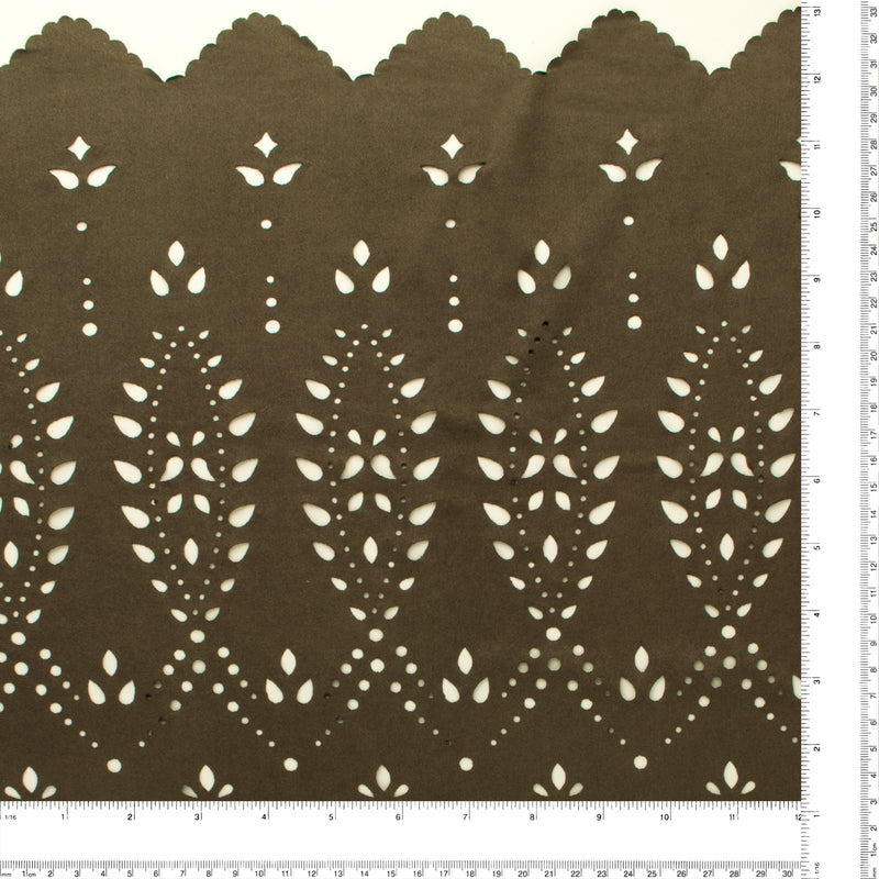 Tricot de Suède avec Bordure - AIYANA - 004 - Taupe