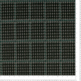 Stretch Plaid Suiting - YORK - 001 - Black & Green