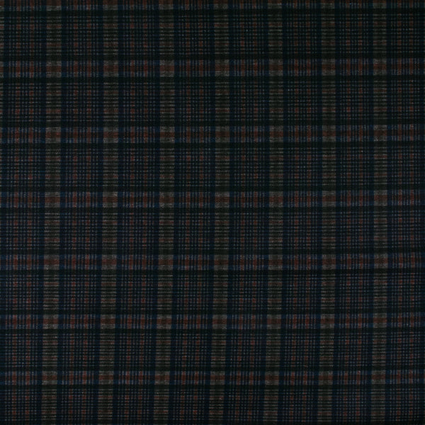 Stretch Plaid Suiting - YORK - 012 - Brown