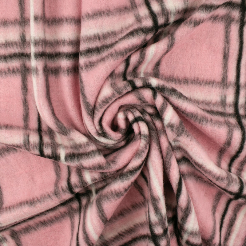 Tissu pour Manteau - NOTTINGHAM - 001 - Rose